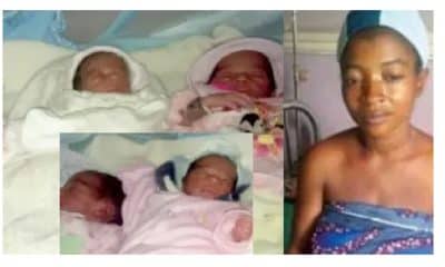 Couple with five kids 'disappointed' as wife on contraceptives gives birth to quadruplets