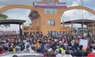 Thousands of UNIBEN students protest over ASUU strike