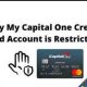 Capital One login Account Restricted: customer card number, credit apply