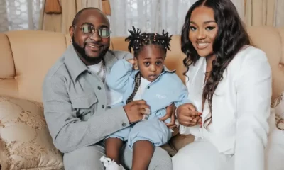 Lovely Photos Of Davido, Chioma And Their Son, Ifeanyi