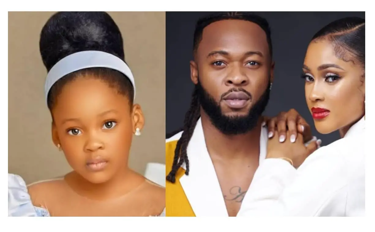 Ex-beauty Queen, Sandra Okagbue, celebrates her man, singer Flavor, and their daughter Kaima, on their birthday
