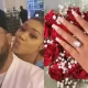 ‘I Said Yes!’ – Peggy Ovire Flaunts Gigantic Diamond Engagement Ring Frederick Leonard Gave Her