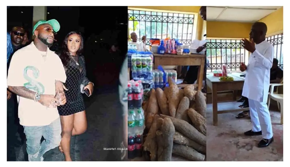 Davido pays Chioma’s full bride price at her hometown in Imo